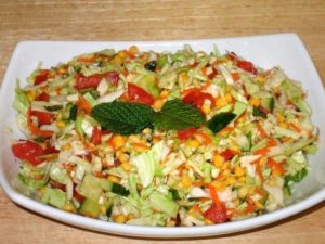 cabbage moong daall salad