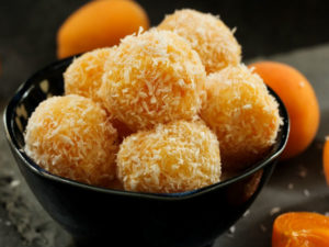 Coconut and sesame sweet