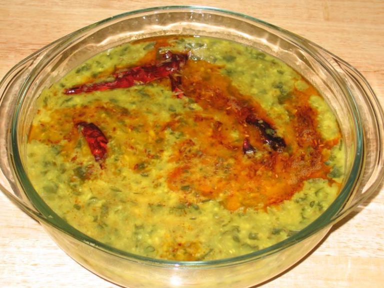 moong dal spinach