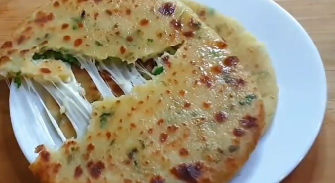 Cheese stuffed paratha recipe