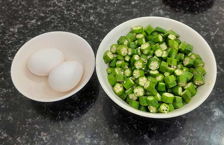Bhindi Egg Bhurji