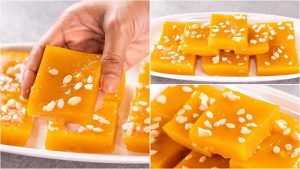 mango custard halwa