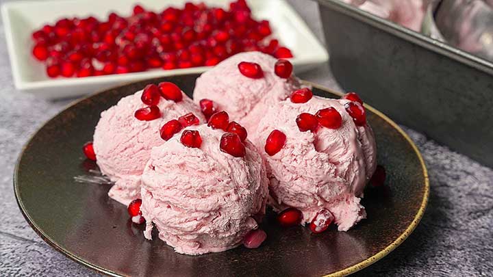 pomegranate ice cream