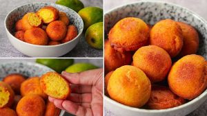 fried mango cake balls