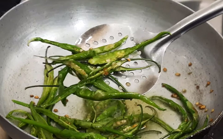 Green Chilli Fry in