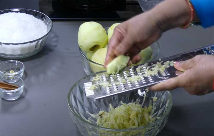 grated apple