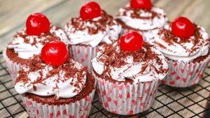 black forest cup cake