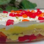 fruit custard trifle