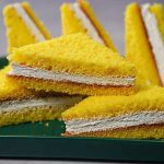 triangle cake sandwich