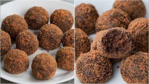 biscuit chocolate ball