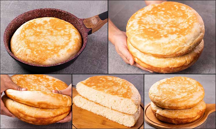 bread in fry pan